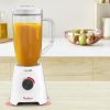 Moulinex Blender 2.8L Plastic Blender Jar with 2 Mills 600W, Grinder and Chopper, BlendForce XXL Jar Blender, 6 Powelix Blades, Leak Free Smart Lock 3-Point System, 2 Speeds, Pulse Function LM458127