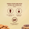 Vatika Oil Fusion Color Kit Nourishing Almond Oil, 100% Grey Coverage, Rich Colour Light Brown 5.0 - Set of 3 Pcs