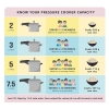 Pigeon Pressure Cooker 7.5l Deluxe Outer Lid Aluminium Sap 104 - Ergonomic Sturdy Handle Thermal Efficiency Special Alloy Safety Plug