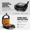 Nikai Sandwich Toaster 4 Slice 7 In 1 Sandwich, Grill, Donut, Waffle, Cup Cake, Nutty, Conemaker 750W NGT727D Non Stick Cooking Plate Cool Touch Housing Detachable Plates With Light Indicator