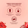 Vatika Oil Fusion Color Kit With Nourishing Hibiscus Oil, Hair Dye With Hibiscus, Pomegranat Garlic, 100% Grey Coverage, Intense Red 6.6 - Set of 3 Pcs