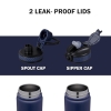 Pigeon Rush Thermos Flask 750ml Blue – Stainless Steel Sipper with Straw, Cleaner & Extra Cap Sap 16259