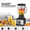 Nikai Blender 1.5l Plastic Jug with Dry Grinder 500w Nb3900geb, St Steel Blades, Multifunctional Grinder, Glass & Plastic Jugs, 5 Speeds + Pulse, Perfect for Dry & Wet Fine Grinding, Mixing & Juicing