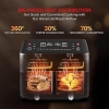 Nikai Airfryer 4lx2 Digital Double Decker 2460w NAF282dX Detachable Frying Control Basket Digital Screen With Separate Temperature Settings
