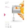 Kenwood Hand Mixer (Electric Whisk) 300W with 5 Speeds + Turbo Button, Twin Stainless Steel Kneader and Beater for Mixing, Whipping, Whisking, Kneading HMP20.000WH