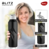 Pigeon Blitz Stainless Steel Water Bottle 975ml Black – Sipper Cap Eco friendly, BPA Free, Sap 19004482