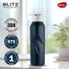Pigeon Blitz Stainless Steel Water Bottle 975ml Blue – Sipper Cap Eco friendly, BPA Free, Sap 19004480