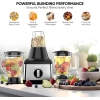 Nikai Blender 1.5l Plastic Jug with Dry Grinder 500w Nb3900geb, St Steel Blades, Multifunctional Grinder, Glass & Plastic Jugs, 5 Speeds + Pulse, Perfect for Dry & Wet Fine Grinding, Mixing & Juicing