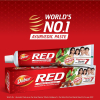 Dabur Toothpaste Fluoride Free, Helps in Bad Breath Treatment, Cavity Protection, Plaque Removal, Power of 13 Potent Ayurvedic Herbs, Red 200g - Set of 3 Pcs