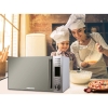 Nikai Microwave 30l Digital 5 Power Levels with Grill Function 1100w NMO300MDG Defrost By Timing And Weight Cooking End Signal Pull Handle Door Stainless Steel Panel