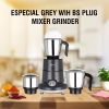 Pigeon Blender 1.5L Big Jar 1L Medium Jar 0.4L Chutney Jar Mixer Grinder Especial 3 Steel Jars 750w Sap 14075 Stainless Steel Blades For Tough Grinding Heavy Duty Motor Unbreakable Polycarbonate Lid For Convenient Grinding