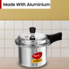 Pigeon Pressure Cooker 10l Deluxe Outer Lid Aluminium Sap 105 - Ergonomic Sturdy Handle Thermal Efficiency Special Alloy Safety Plug
