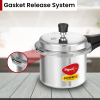 Pigeon Pressure Cooker 5l Deluxe Outer Lid Aluminium Sap 103 - Ergonomic Sturdy Handle Thermal Efficiency Special Alloy Safety Plug