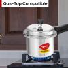 Pigeon Pressure Cooker 5l Deluxe Outer Lid Aluminium Sap 103 - Ergonomic Sturdy Handle Thermal Efficiency Special Alloy Safety Plug