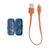 JBL Earphones, True Wireless Noise Cancelling in Earphones Black, Blue, up to 32 Hours of Battery Life, Water Resistant IPX4, 32rs, Water-Resistant & Sweatproof, Max Playtime TUNE FLEX BLK/BLU