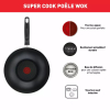 Tefal Super Cook Wokpan 28cm Non Electric B4591684 aluminium material heat indicator thermo signal powerglide coating