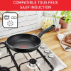 Tefal Super Cook Frypan 24cm Non Electric B4590484 aluminium material heat indicator thermo signal powerglide coating made in france