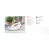 Nikai Dry Iron Ceramic Sole Plate 1200W NDI725N 1.6m Power Cord Easy Regulator Temperature Control