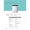 Nikai Dish Washer 60Cm 14 Plates NDW158SS Free Standing 8 Programs Dimension 598*598*845mm
