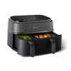 Philips Dual Basket Air Fryer 9L 2750W with LED Display, 8 Presets, Rapid Airflow Design NA350/00