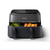 Philips Dual Basket Air Fryer 9L 2750W with LED Display, 8 Presets, Rapid Airflow Design NA350/00