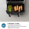 Philips Dual Basket Air Fryer 9L 2750W with LED Display, 8 Presets, Rapid Airflow Design NA350/00