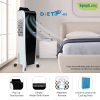 Symphony Tower Air Cooler 40L with Magnetic Full Function Remote DIET 3D 40i