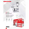 Nikai Kitchen Machine 4L 3 in 1 Blender Mincer and Mixer 800W NFP444A Stainless Steel Bowl With Cover Metal Gear 3 Blades Whisk, Dough Hook & Beater 6 Speed With Pulse