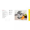 Nikai Citrus Juicer Steel 100W NJ4747C Stainless Steel Filter With 2 Cones 2 Speeds Control