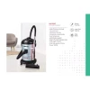 Nikai Vacuum Cleaner 25L Drum With Blower Function 2200W NVC2520T Metal Telescopic Tube High Efficiency And Power Dust Full Indicator 5M Cord Length Multi Filtration System