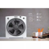 Nikai Box Fan 12Inch With Rotating Grill 40W Nf755N2 60 Mins Timer 5 Pp Blades 3 Speeds Control