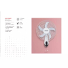 Nikai Wall Fan 16 Inch 5 Blades 3 Speeds 45W NWF1636RT1 T Class Copper Motor 120 Grill 5 As Knife Blades With Remote Control