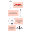 Nikai Garment Steamer 1.8L Tank Suit Hanger 1600W NGS566A Overheat Fuse Protection 2 Steam Levels Adjustable Telescopic Poles