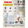 Nikai Juicer Extractor 1.6L 4 in 1 Juicer Blender Meat Chopper and Grinder 300W NFP1724N 2 Speed With Pulse Function Powerful Motor With Thermostat Stainless Steel Blades