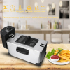 RAF Deep Fryer 2000W 3.5L Single Basket, 4 Ring Fever, Anti Scalding Design, Sectional Temperature Control, Stainless Steel R.5299