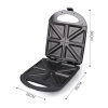 RAF Sandwich Maker 1400W 4 Slice Double-Sided Heating, Non-Stick Coated R.2290