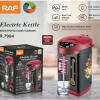 RAF Electric Water Kettle 800W 6.8L Large Capacity, BPA Free, LED Lamp, 360° Swivel Base, High Quality Stainless Steel R.7904