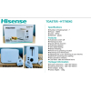 Hisense Toaster, 7 Heating Levels, Preheat or Defrost, Removable Crumb HT700XG