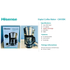 Hisense Digital Drip Coffee Maker with Filter 1.5L 1000W CM15BK