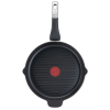Tefal Unlimited Frypan Grill 26cm Nonstick Induction E2294074 aluminium material heat indicator thermo signal titanium coating made in france