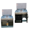 Westpoint Cooker 90x60, 4 Gas Burners, 2 Electric Plate, Electric Oven + Gas Compartment Inox WCER9642E8XBO