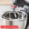 Moulinex Kitchen Machine 800W, 4.8L Stainless Steel Bowl, Multi-Speed Settings, Durable Build  Model QA160127