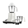 Pigeon Blender 1.5l Big Jar 1.0l Medium Jar 0.4l Chutney Jar Mixer Grinder Ivory 3 Steel Jars 550w Sap 12396 - Stainless Steel Blades For Tough Grinding Heavy Duty Motor Unbreakable Polycarbonate Lid For Convenient Grinding