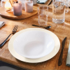 Luminarc Diwali Soup Plate 20cm White P6039 (Pack of 6Pcs)