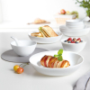 Luminarc Diwali Shell Structure Deep Plate 20cm Q1663 (Pack of 6Pcs)