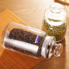 Luminarc Striped Glass Jar 0.5L with Lid, Transparent V9601