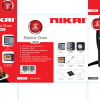 Nikai Oven Electric 50L With Rosting Function 1800W NT50RZ 120 Mins Timer Single Glass Panel Stainless Steel Heating Elements Inner Light