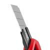 Ronix Utility Knife Cutter, Rubber Handle, Delta Model Integrated Blade Snapper for easy blade snapping Blade sections snap off providing a fresh, sharp cutting point,18mm RH-3004