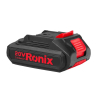 Ronix Lithium-Ion Battery |  Battery Pack |  22V Fast Charger | Compact Design, LED Indicator, Quick Charge | High Performance for Power Tools, 20V 2Ah 8690