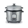 Kenwood Rice Cooker 2.8l Keep Warm Function Teflon Coated Pot 1000w Rcm71.000ss - Glass Lid Non Stick Stainless Steel Removable Cooking With Steam Basket Pot Indicator Lights